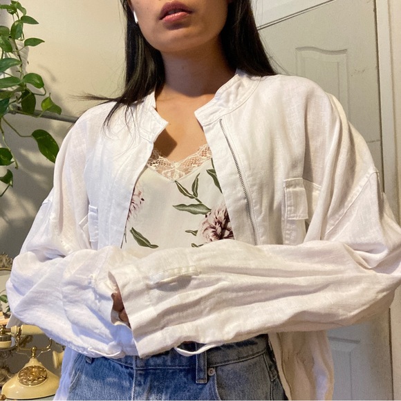 SOLD (xchange )100% LINEN JACKET - Picture 3 of 16